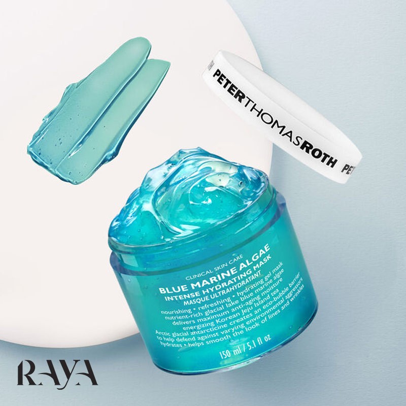 ماسک آبرسان قوی حاوی جلبک دریایی پیتر توماس حجم 15 میل Peter Thomas Roth Blue Marine Algae Intense Hydrating Mask